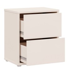 Mesita de noche  W26 2 cajones en color Sand