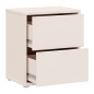 Mesita de noche  W26 2 cajones en color Sand