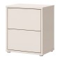Mesita de noche  W26 2 cajones en color Sand