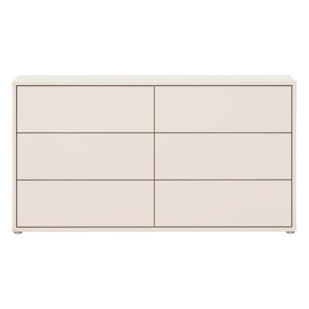 Cómoda W26 6 cajones en color Sand
