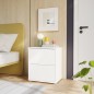 Mesita W26 2 cajones en color Blanco mate Mesita W26 2 cajones en color Blanco mate