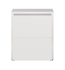 Mesita W26 2 cajones en color Blanco mate