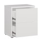 Mesita W26 2 cajones en color Blanco mate Mesita W26 2 cajones en color Blanco mate