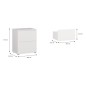 Mesita W26 2 cajones en color Blanco mate Mesita W26 2 cajones en color Blanco mate