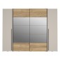 Armario Modelo Rio 270x210 Puertas Correderas y Batientes Sand- Mauvella con espejo Armario Modelo Rio 270x210 Puertas Correderas y Batientes Sand- Mauvella con espejo