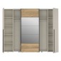 Armario Modelo Rio 270x210 Puertas Correderas y Batientes Sand- Mauvella con espejo Armario Modelo Rio 270x210 Puertas Correderas y Batientes Sand- Mauvella con espejo