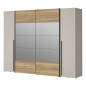 Armario Modelo Rio 270x210 Puertas Correderas y Batientes Sand- Mauvella con espejo Armario Modelo Rio 270x210 Puertas Correderas y Batientes Sand- Mauvella con espejo