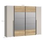 Armario Modelo Rio 270x210 Puertas Correderas y Batientes Sand- Mauvella con espejo Armario Modelo Rio 270x210 Puertas Correderas y Batientes Sand- Mauvella con espejo