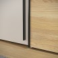 Armario Modelo Rio 270x210 Puertas Correderas y Batientes Sand- Mauvella con espejo Armario Modelo Rio 270x210 Puertas Correderas y Batientes Sand- Mauvella con espejo