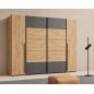Armario Modelo Rio 270x210 Puertas Correderas y Batientes Artisan Cemento | Gran Capacidad | Fabricado en Europa Armario Modelo Rio 270x210 Puertas Correderas y Batientes Artisan Cemento | Gran Capacidad | Fabricado en Europa