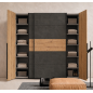 Armario Modelo Rio 270x210 Puertas Correderas y Batientes Artisan Cemento | Gran Capacidad | Fabricado en Europa Armario Modelo Rio 270x210 Puertas Correderas y Batientes Artisan Cemento | Gran Capacidad | Fabricado en Europa