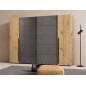 Armario Modelo Rio 270x210 Puertas Correderas y Batientes Artisan Cemento | Gran Capacidad | Fabricado en Europa Armario Modelo Rio 270x210 Puertas Correderas y Batientes Artisan Cemento | Gran Capacidad | Fabricado en Europa