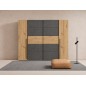 Armario Modelo Rio 270x210 Puertas Correderas y Batientes Artisan Cemento | Gran Capacidad | Fabricado en Europa Armario Modelo Rio 270x210 Puertas Correderas y Batientes Artisan Cemento | Gran Capacidad | Fabricado en Europa
