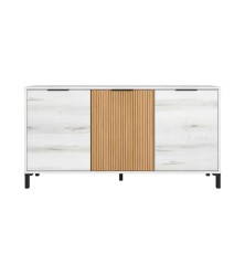 Aparador 3 ptas. Tokio  136x70 cm Albo / rayado