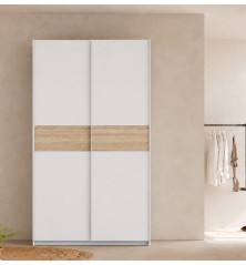 Armario Winner 120x210 Puertas Correderas Blanco | Compacto y Funcional | Fabricado en Europa
