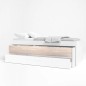 Compacto , cama desp, caj Estelle 212cm blaco mate /sahara Compacto , cama desp, caj Estelle 212cm blaco mate /sahara