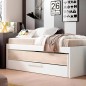 Compacto , cama desp, caj Estelle 212cm blaco mate /sahara Compacto , cama desp, caj Estelle 212cm blaco mate /sahara