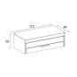 Compacto , cama desp, caj Estelle 212cm blaco mate /sahara Compacto , cama desp, caj Estelle 212cm blaco mate /sahara