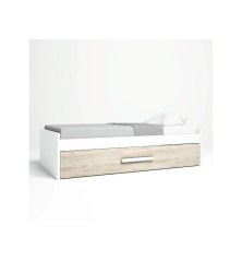Cama nido Estelle90x190cm Blanco Mate/ sahara