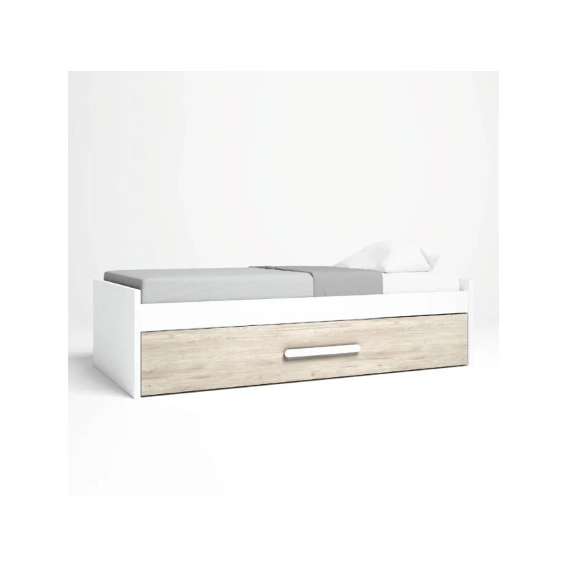 Cama nido Estelle90x190cm Blanco Mate/ sahara Cama nido Estelle90x190cm Blanco Mate/ sahara