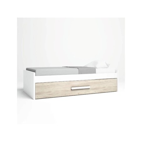 Cama nido Estelle90x190cm Blanco Mate/ sahara