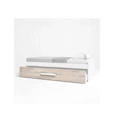 Cama nido Estelle90x190cm Blanco Mate/ sahara
