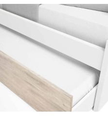 Cama nido  Estelle90x190cm Blanco Mate/ sahara