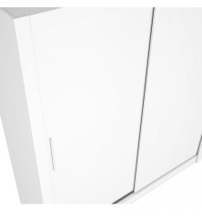 Armario 2ptas corredera Sava 182x201cm blanco mate