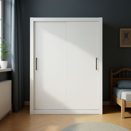 Armario 2ptas corredera Sava 182x201cm blanco mate