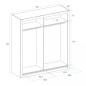 Armario 2ptas corredera Sava 182x201cm Albo Armario 2ptas corredera Sava 182x201cm Albo