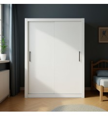 Armario 2ptas corredera Sava 150x201cm Blanco mate