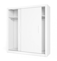 Armario 2ptas corredera Sava 150x201cm Blanco mate