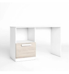 Escritorio 1pta+hueco Estelle 100x42cm Blanco mate /sahara