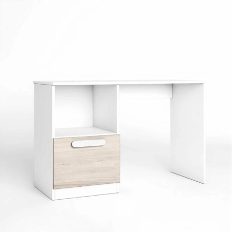 Escritorio 1pta+hueco Estelle 100x42cm Blanco mate /sahara