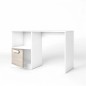 Escritorio 1pta+hueco Estelle 100x42cm Blanco mate /sahara