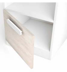 Escritorio 1pta+hueco Estelle 100x42cm Blanco mate /sahara