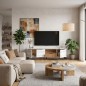 Modulo  TV 1Caj+3P+Hueco  Tokio  178x48 Albo /rayado