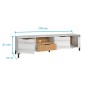 Modulo  TV 1Caj+3P+Hueco  Tokio  178x48 Albo /rayado