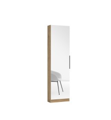 Zapatero trend 1 puerta con espejo color Naturale  50x20x180
