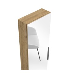 Zapatero trend 1 puerta con espejo color Naturale  50x20x180