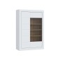Vitrina baja L-108  de 100X41,4X151,2cm  Blanco