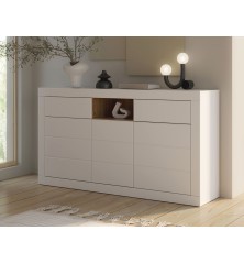 Aparador L108 171X41X94 cm Blanco y mauvella