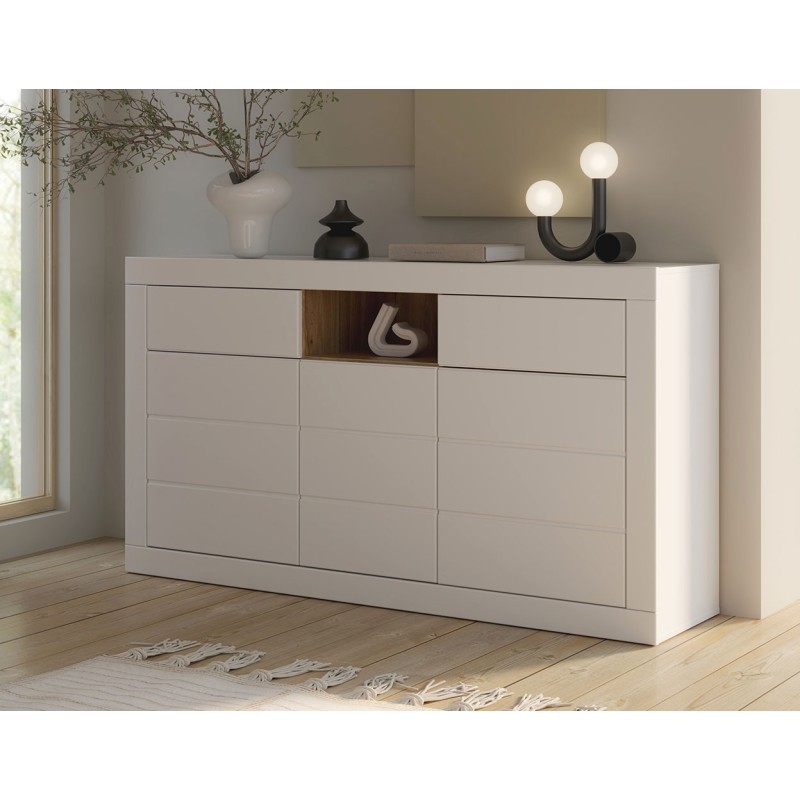 Aparador L108 171X41X94 cm Blanco y mauvella
