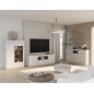 Composición salón L108 Blanco y Mauvella con aparador
