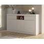 Composición salón L108 Blanco y Mauvella con aparador