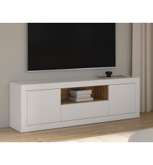 Composición salón L108 Blanco y Mauvella con aparador