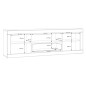 Composición salón L108 Blanco y Mauvella con aparador