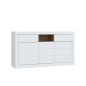Composición salón L108 Blanco y Mauvella con aparador