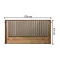Cabecero B27  170x87x 7,3cm Acolchado con Leds