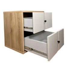 Mesita 2 Cajones B-27 55x42x58 cm